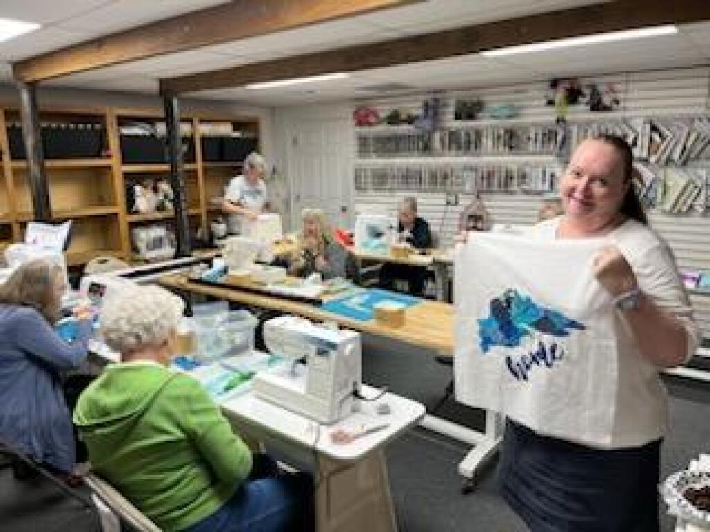 Recent Home State Pillow Class at Heartfelt Quilting & Sewing 